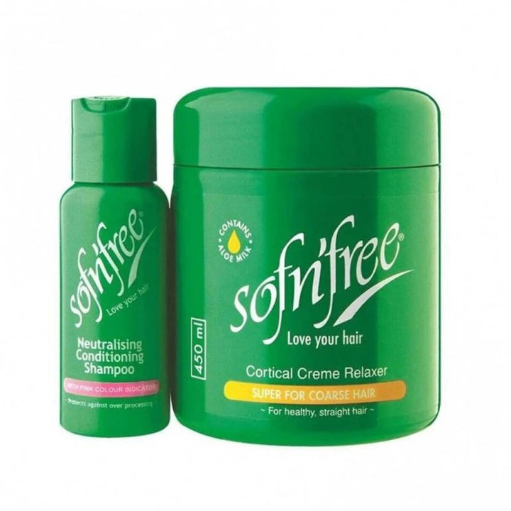 كريم الشعر سوفن فري + شامبو 450 مل