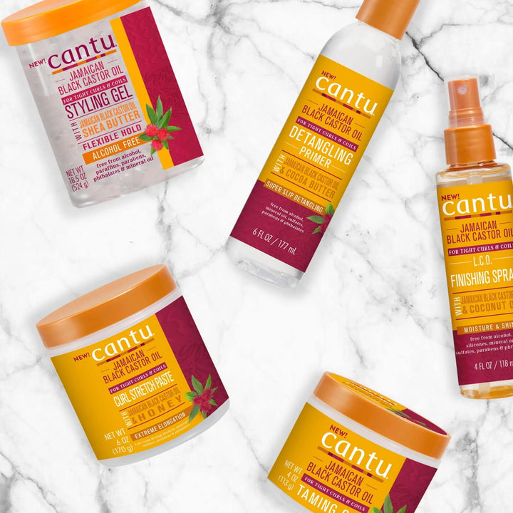 جل ترويض كانتو جل زيت الخروع الأسود الجامايكي 113