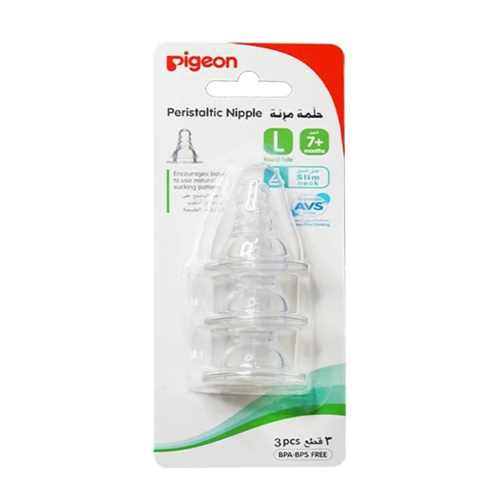 PIGEON PERISTALTIC NIPPLE M 4.5 3 PCS