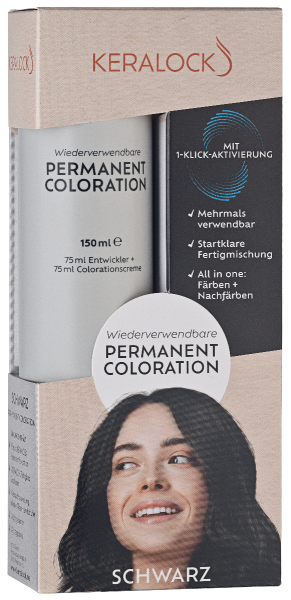 Keralock Permanet Hair Color Black 150Ml