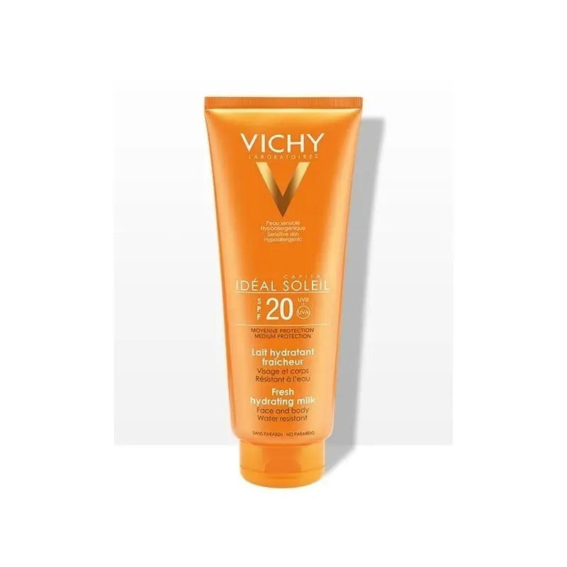 حليب واقي الشمس المرطب من فيشي للوجه والجسم 300 مل