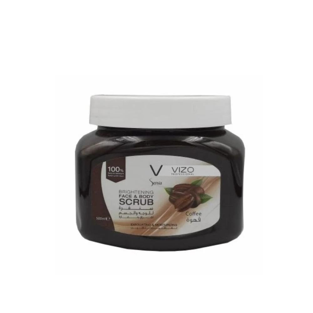 مقشر الوجه والجسم بالقهوة من فيزو 500 مل