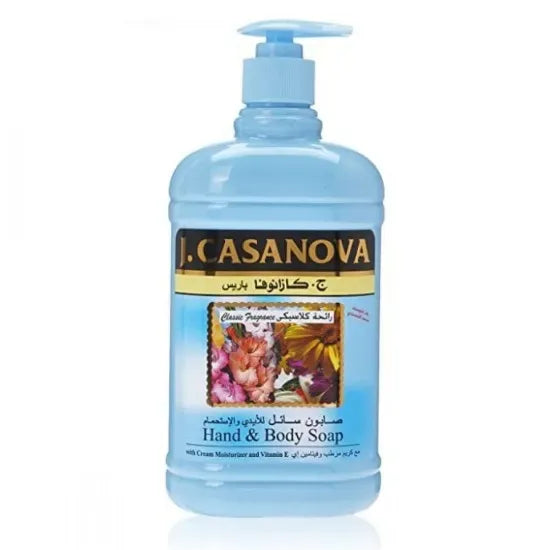 J.CASANOVA HAND&BODY CLASSIC FRAGANCE SOAP 500ML