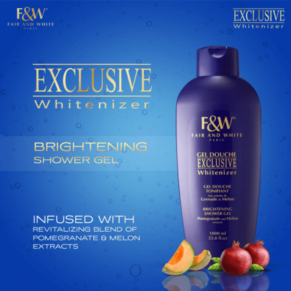 FAIR & WHITE BRIGHTENING SHOWER GEL POMEGRANATE AND MELON 1000ML