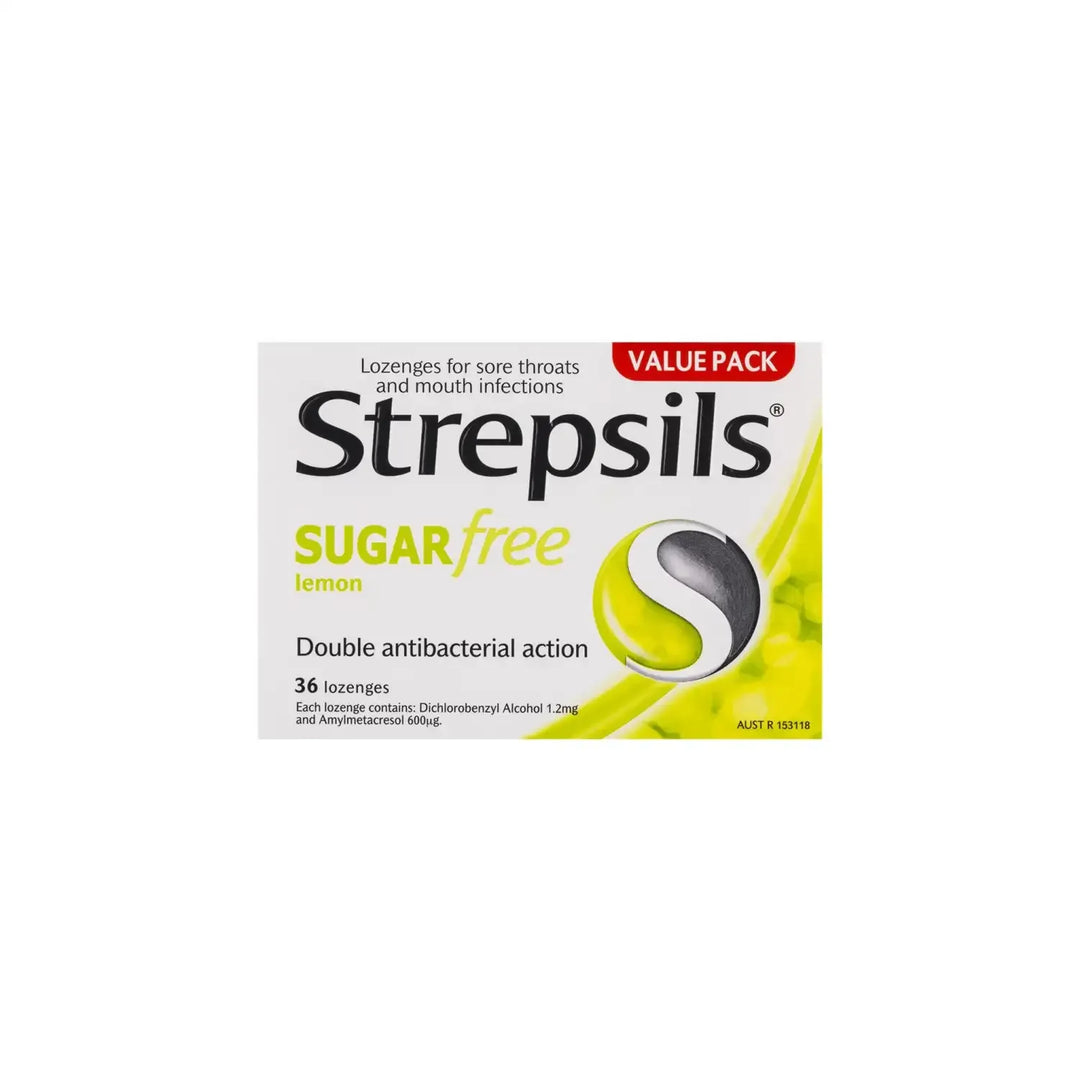 STREPSILS SUGAR FREE LEMON 36