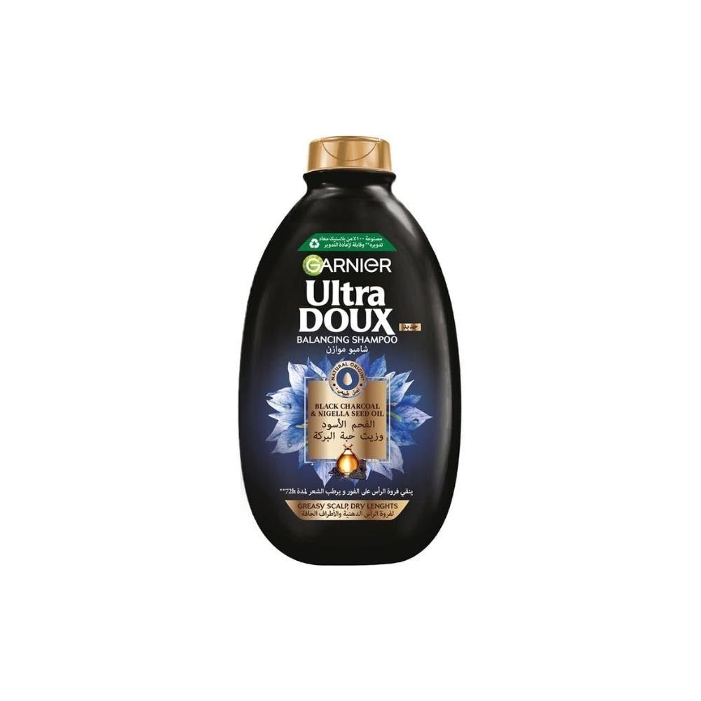 Garnier Ultra Doux Black Purifying & Shine Shampoo - 600ml