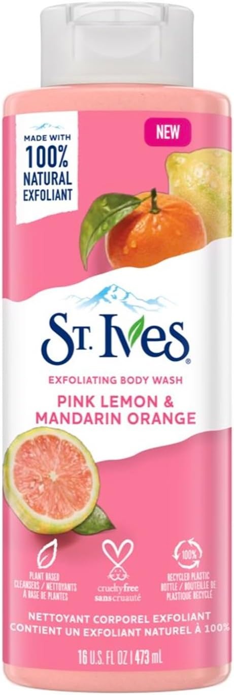 ST.LVES PINK LEMON&MANDARIN ORANGE BODY WASH 473 ML