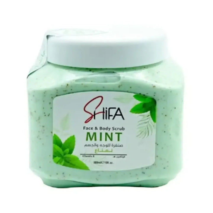 مقشر شفا للوجه والجسم بالنعناع 300 مل