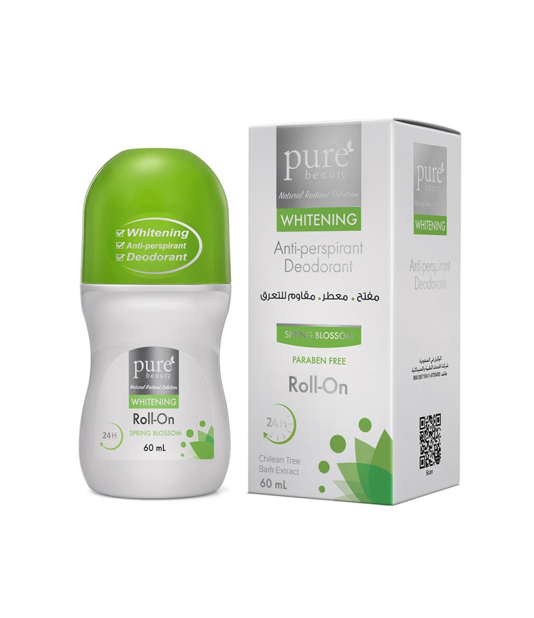 Pure Beauty Whitening Roll On Spring Blossom 50% Free