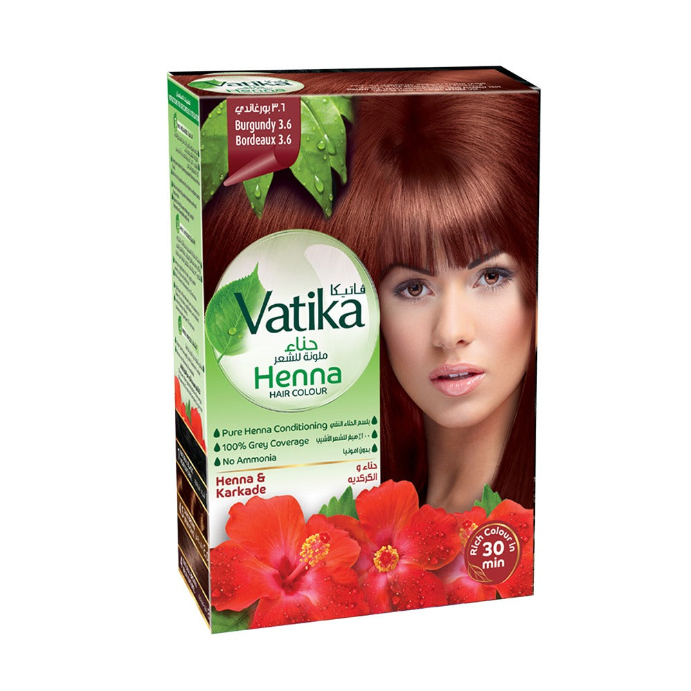 Hair Colours Vatika Henna Burgundy 3.6