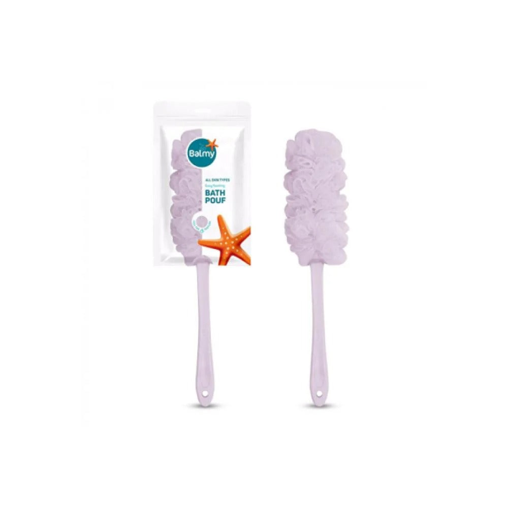 Balmy Bath Pouf with Handle