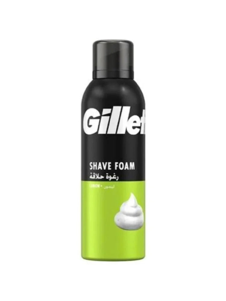 GILLETTE LEMON SHAVE FOAM 200ML