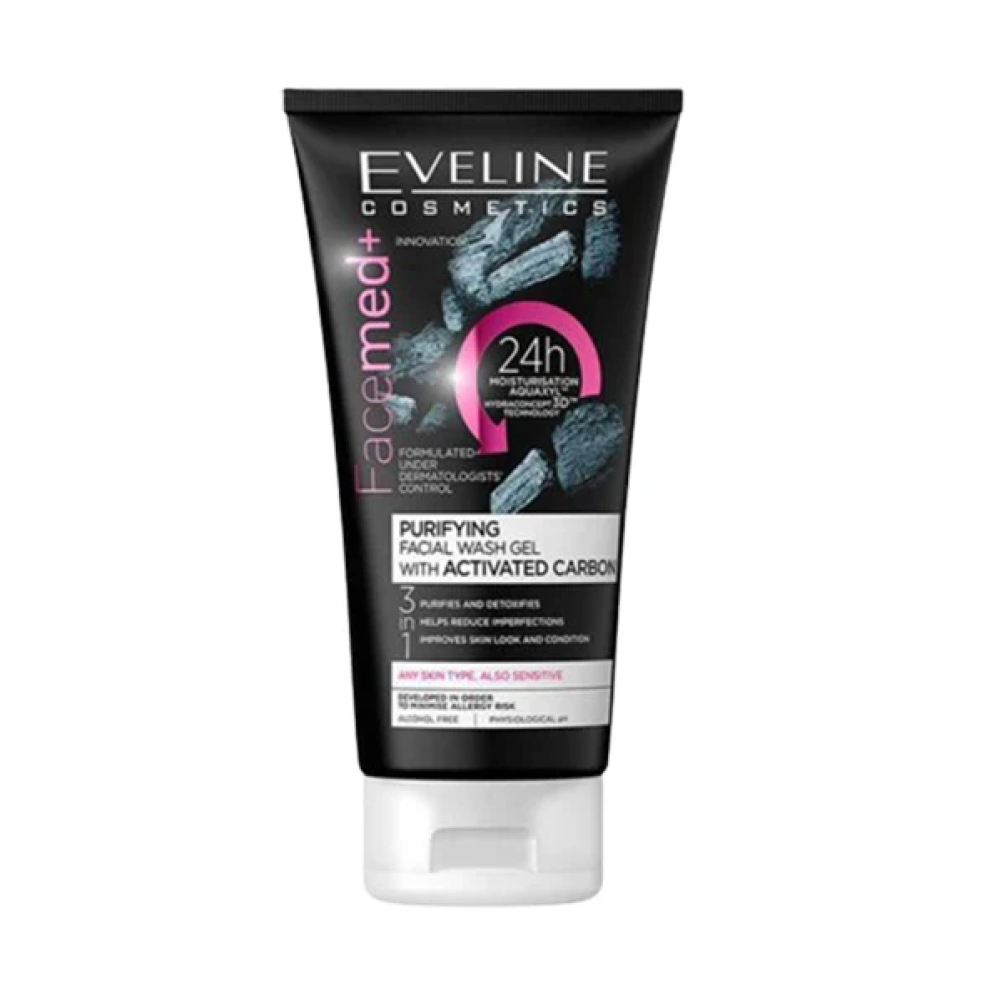 ايفلين فيس ميد - غسول منظف ومنقي لكل أنواع البشرة بالكربون النشط 150 مل