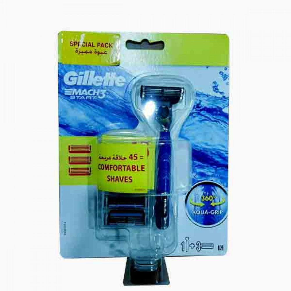 GILLETTE MACH3 START WITH 3 BLADES SPECIAL PACK