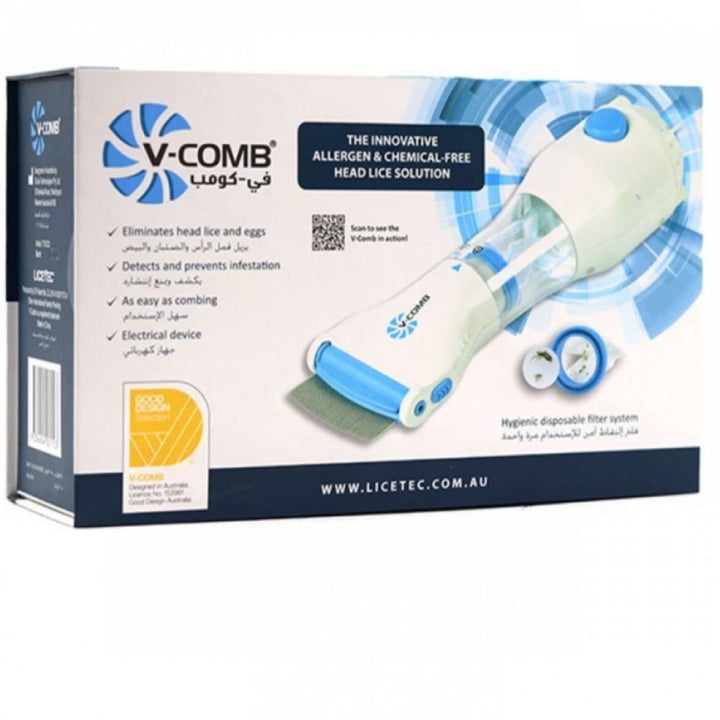 V-Comb The Innovative Allergen & Chemical Free Head Lice Solution