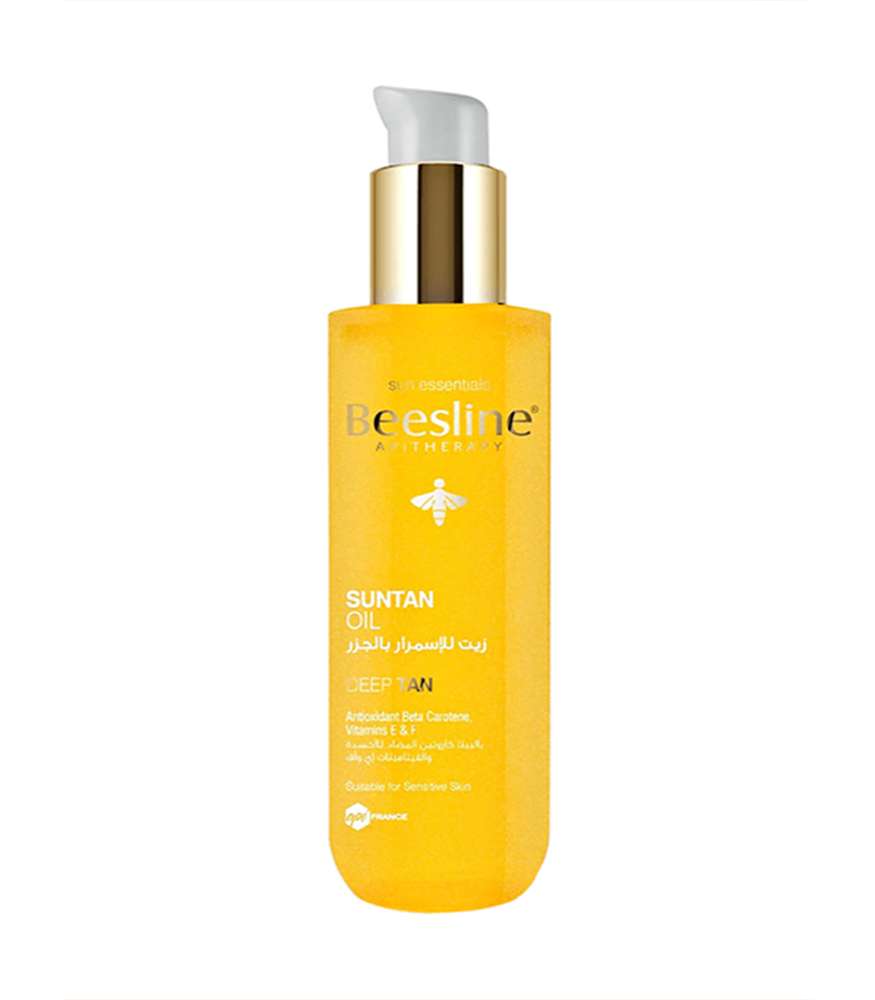 BEESLINE SUNTAN OIL DEEO TAN CAROTENE VITAMIN E&F OIL 200ML