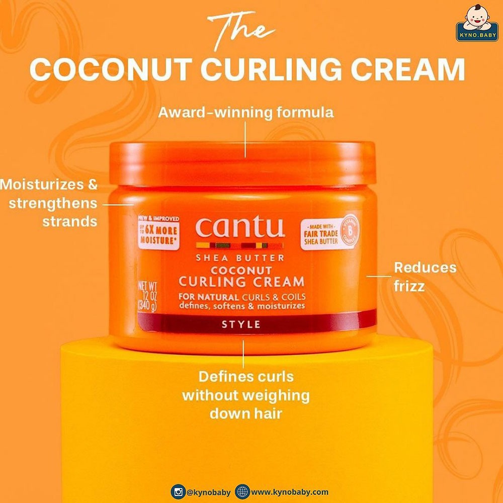 كريم تجعيد الشعر الطبيعي بزبدة الشيا من كانتو، 340 جرام
