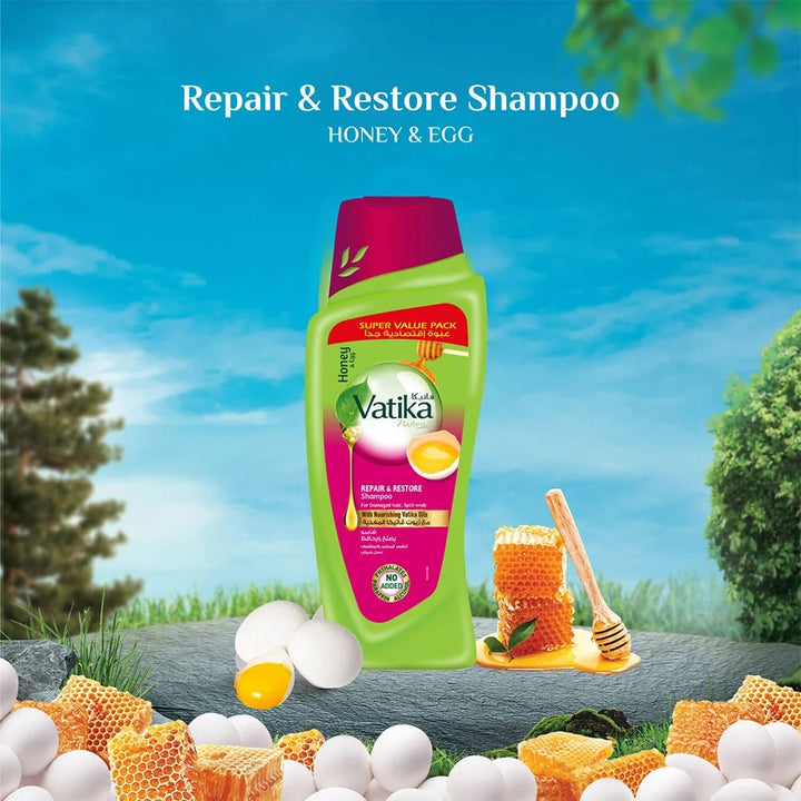 VATIKA HONEY & EGGM REPAIR & RESTORE SHAMPOO 700ML