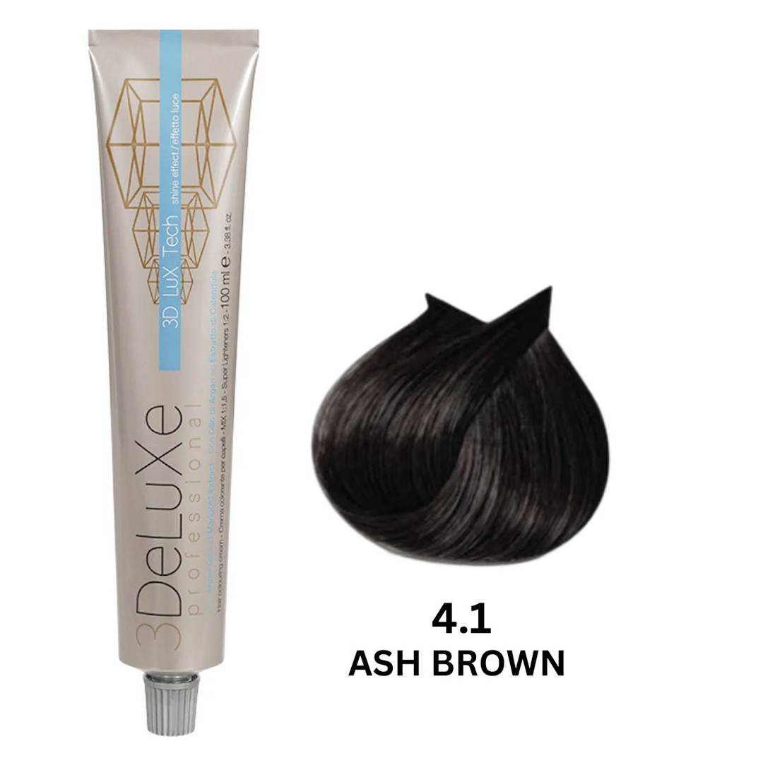صبغة شعر ديلوكس 100 مل 4.1 بني رمادي