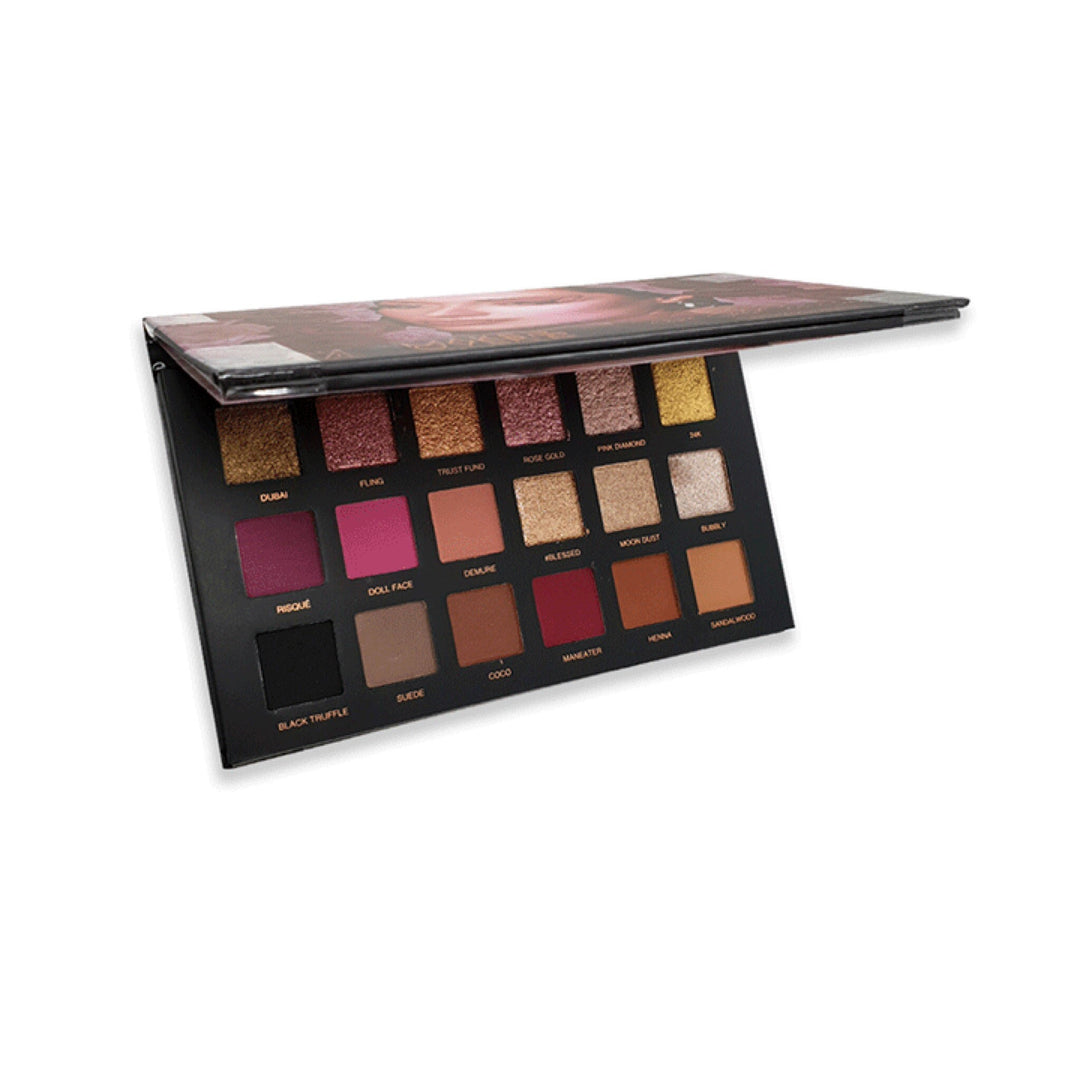Make Over 22 Professional Rose Gold 18 Color Eye Shadow Pal