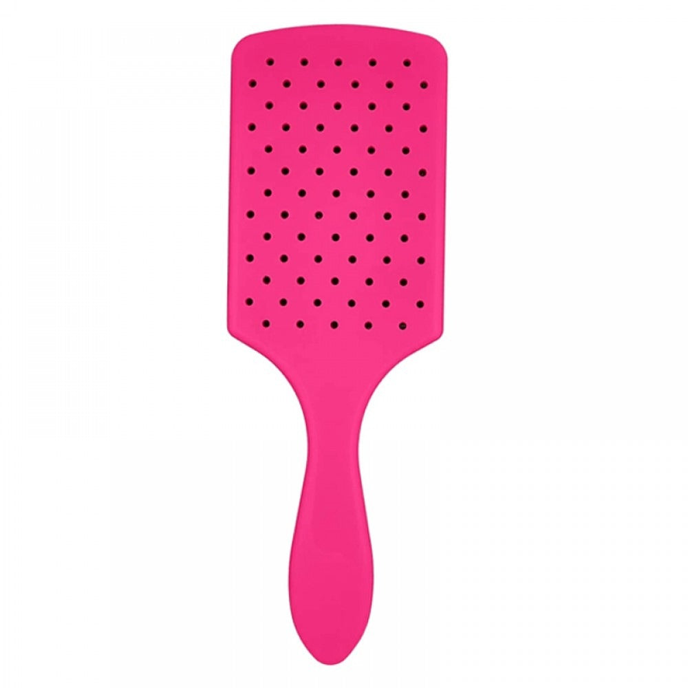 فرشاة شعر مبللة بمجداف لفك التشابك باللون الوردي