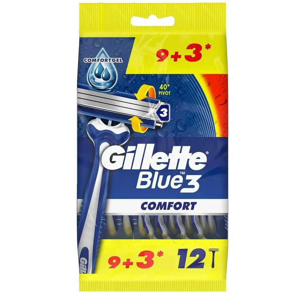 GILLETTE BLUE3 COMFORT 9+3 =12 GREEN
