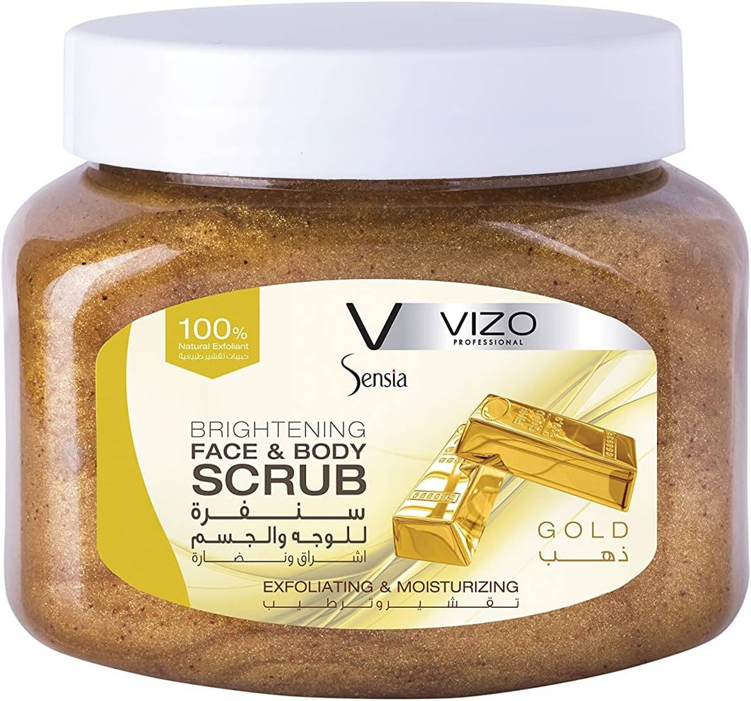 مقشر الوجه والجسم فيزو جولد 500 مل 