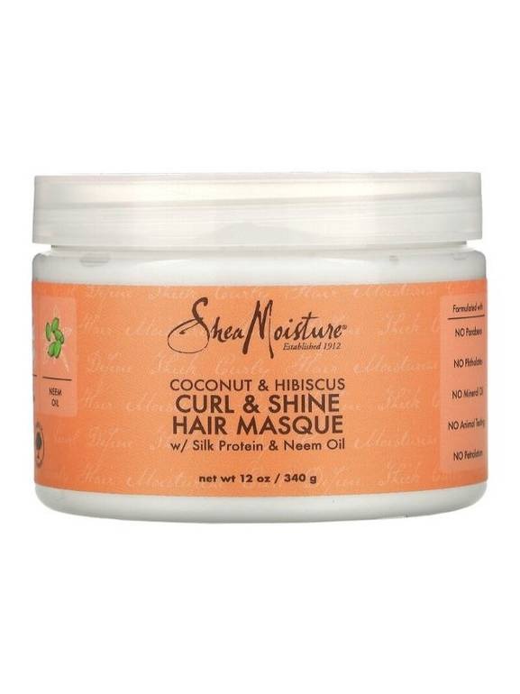SHEA MOISTUR COCONUT & HIBISCUS CURL & SHINE MASK HAIR 340 G