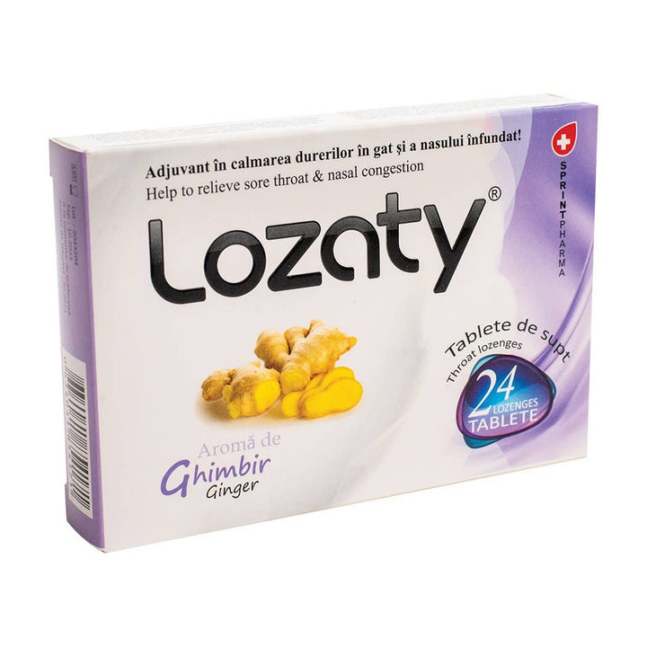 Gingero Nature Throat Lozenges 24 Pcs