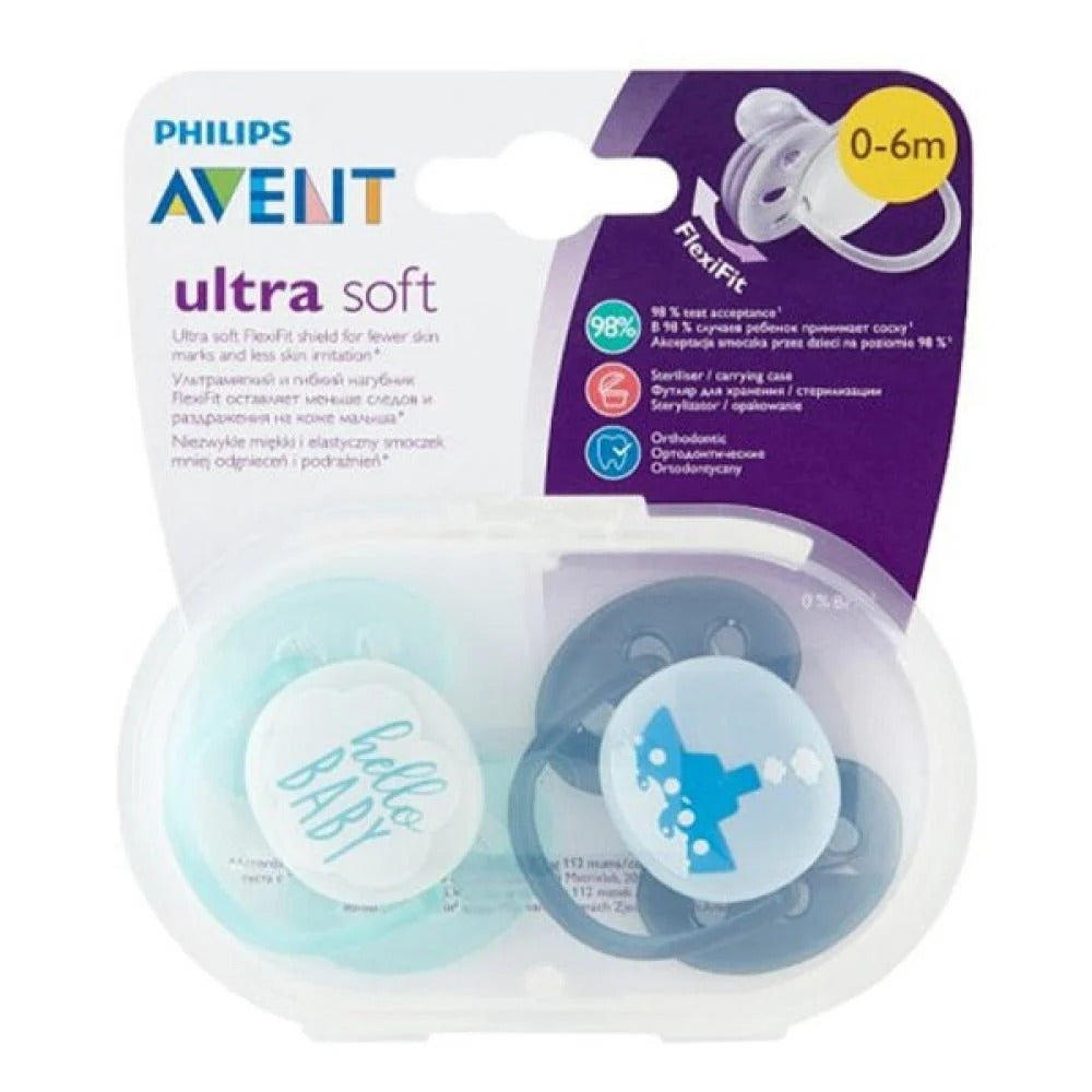 AVENT ULTRA AIR NIGHT SCF376/11 PACIFIER 2 PCS