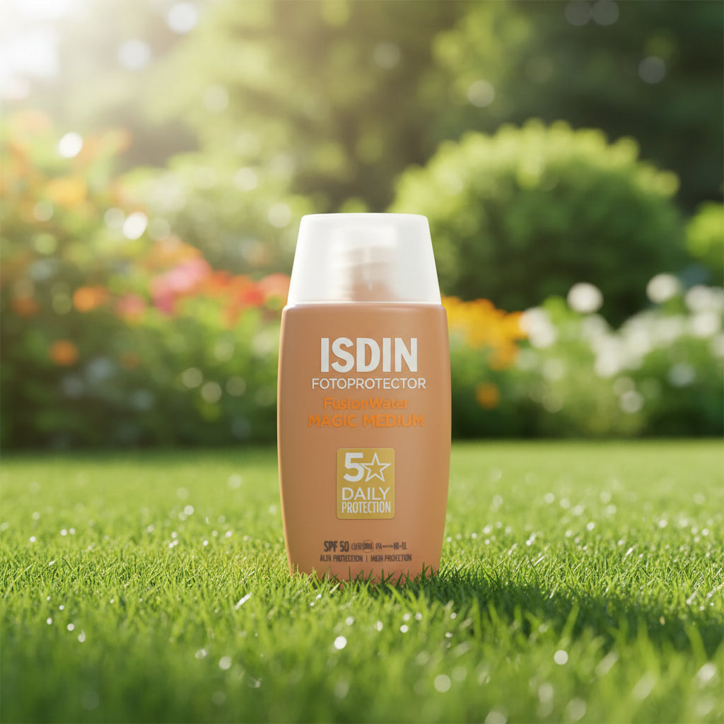 واقي شمس ملون من إيزدين فيوجن ووتر كلر بعامل حماية 50، سعة 50 مل، لحماية الوجه اليومية، متوفر لدى ملسا