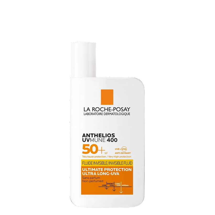 La Roche-Posay Anthelios Invisible Fluid SPF 50+ fragrance-free sunscreen 50ml at MALSA