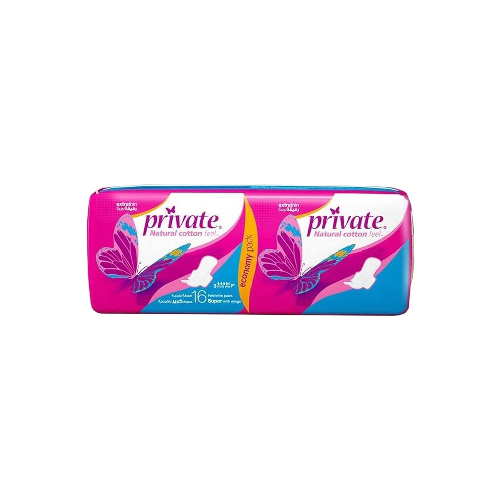 PRIVATE FEMINENE PADS ULTRA SUPER 16*12