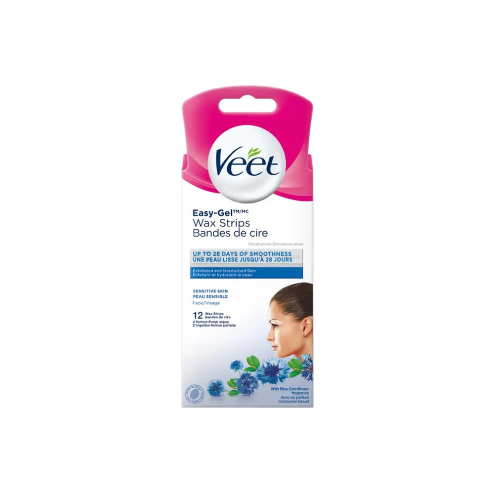 VEET EASY FEL FOR SENSITIVE SKIN WAX STRIPS 20 PCS