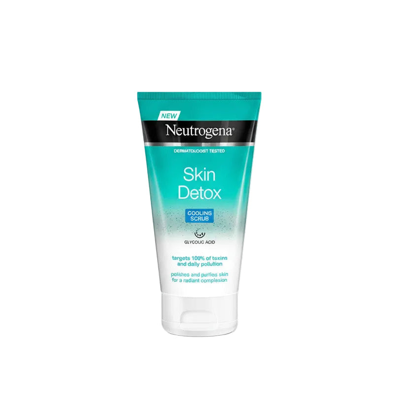 Neutrogena skin detox cooling scrub 150ml for deep pore cleansing and refreshed skin at MALSA