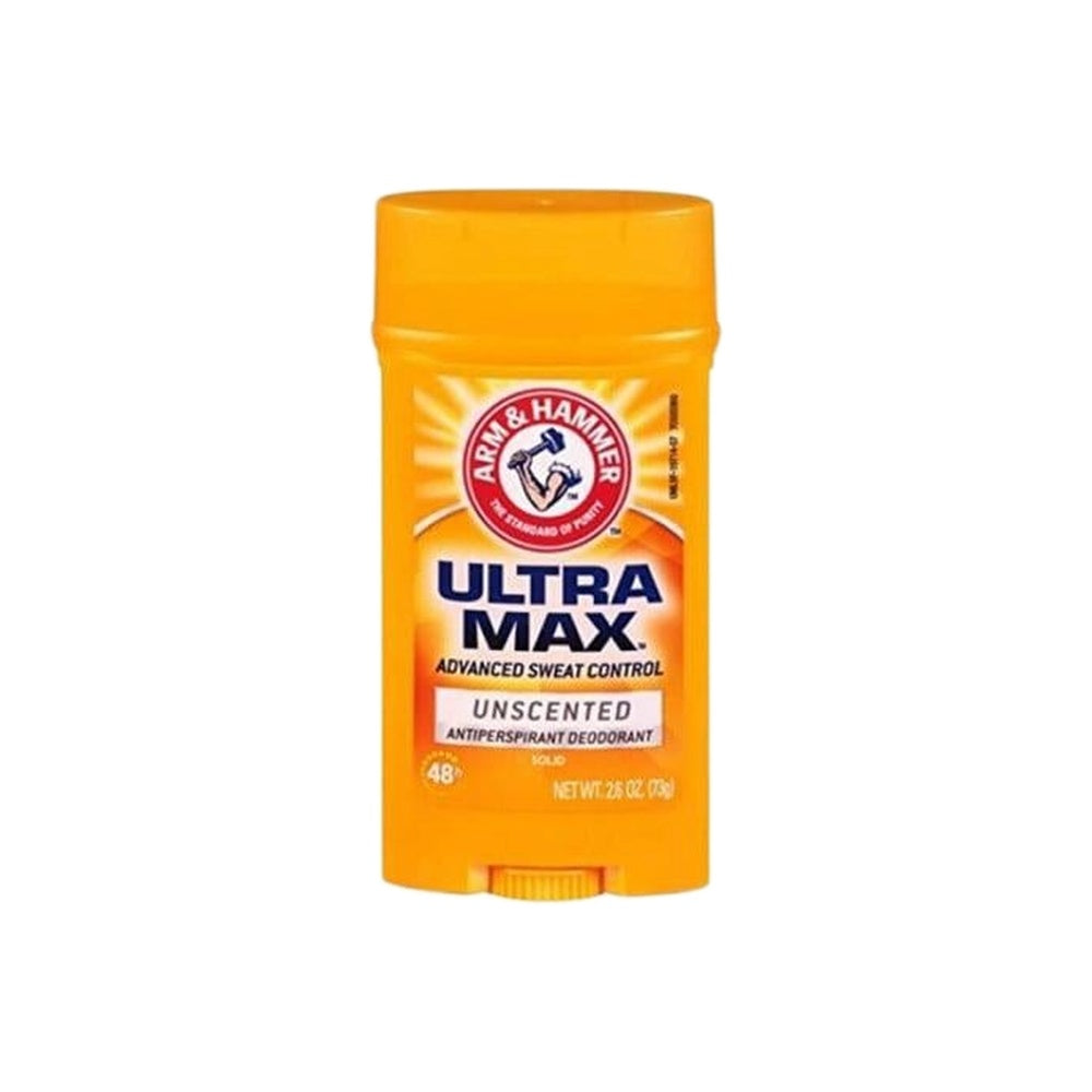 ARM&HAMMER STICK DEODORANT 73GM ULTRA MAX UNSCENTED ORNAG