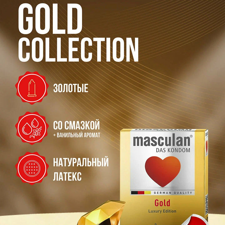 MASCULAN GOLD 3 CONDOMS