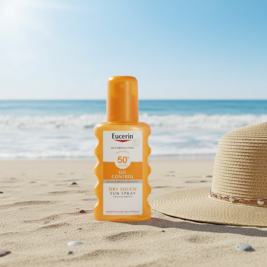 بخاخ يوسيرين سينسيتيف بروتكت الشفاف الواقي من الشمس بعامل حماية 50، سعة 200 مل، للبشرة الحساسة، متوفر لدى ملسا