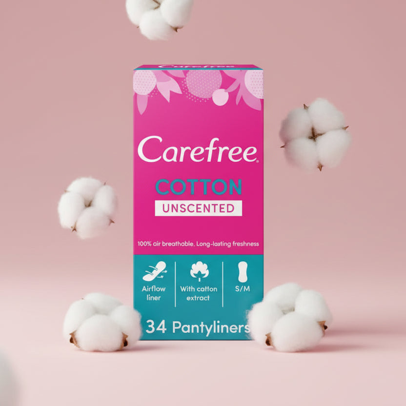 فوط صحية قطنية مريحة للنساء، 34 قطعة، لانتعاش يومي وراحة فائقة، متوفرة لدى ملسا