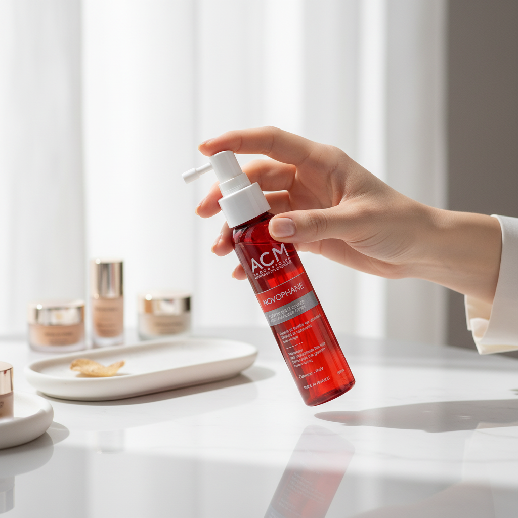 لوشن ACM نوفوفان المضاد لتساقط الشعر 100 مل للعناية بفروة الرأس والحصول على شعر أقوى متوفر لدى ملسا