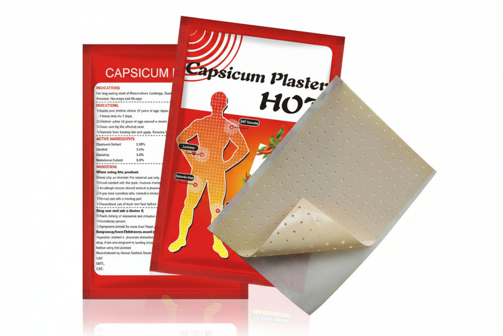 لصقات الفلفل الحار الساخنة 18×12 سم لتخفيف آلام العضلات والعلاج بالتدفئة متوفرة لدى ملسا