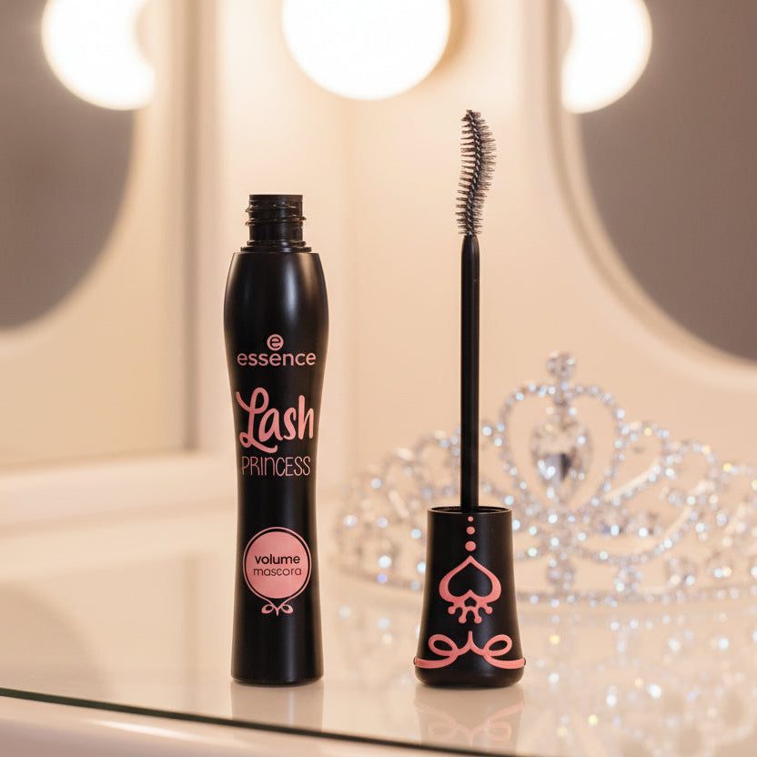 ماسكارا إيسنس لاش برينسيس لتكثيف الرموش ومنحها مظهراً درامياً محدداً وإطلالة عيون جريئة متوفرة لدى ملسا