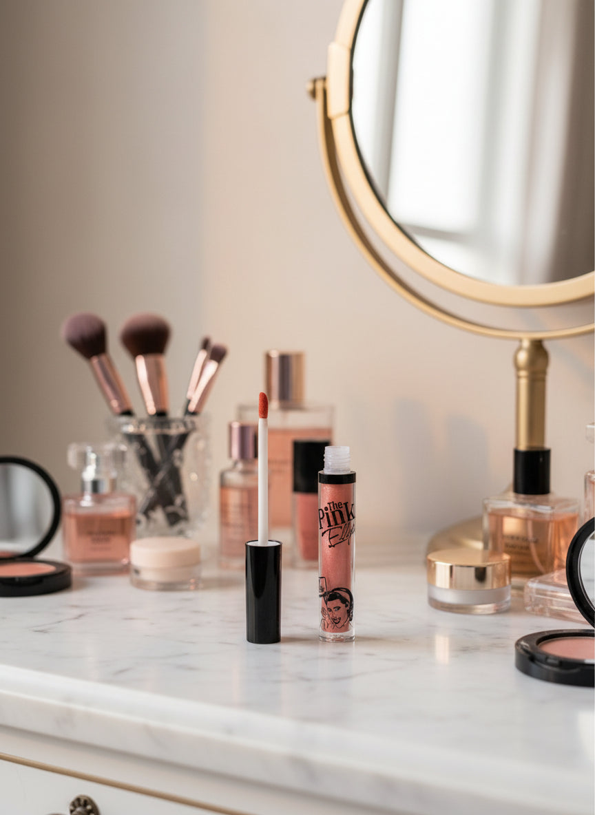 ملمع الشفاه السائل غير اللامع من ذا بينك إليس - شاي جيرل