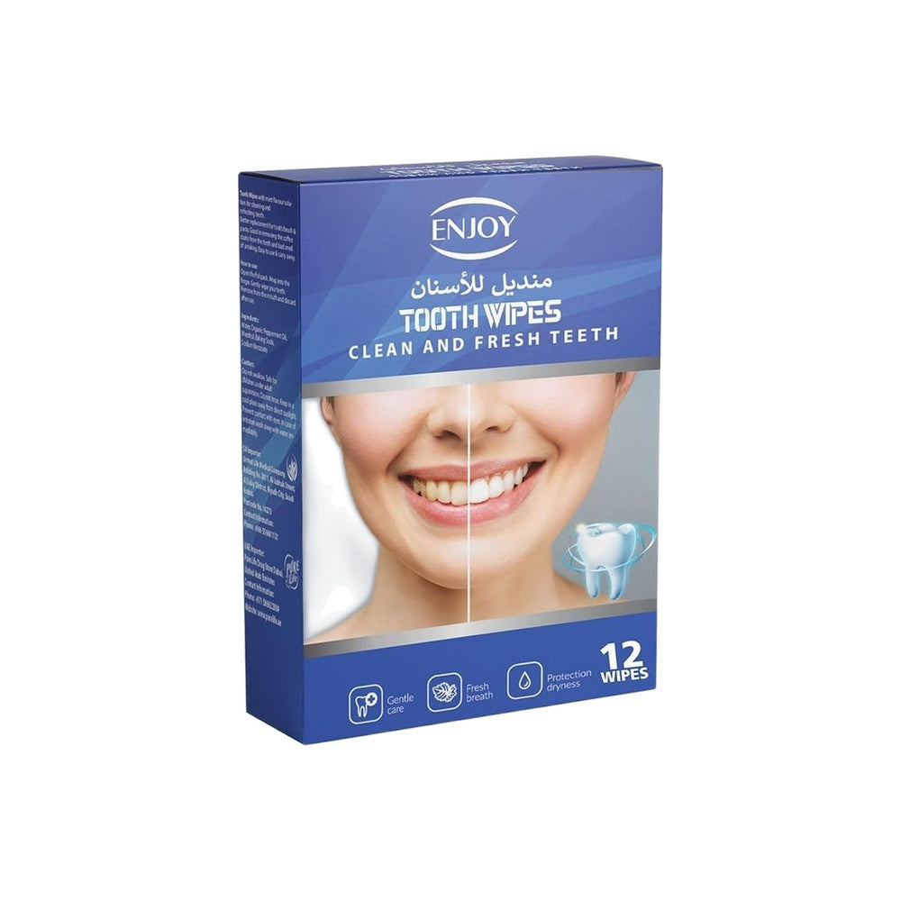 Enjoy Dental Cleaning Wipes 12 Wipes