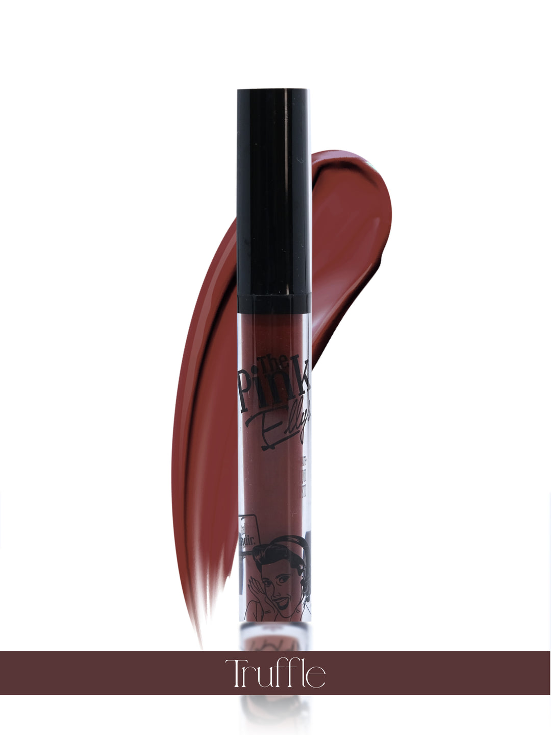 The Pink Ellys Liquid Matte Lip Gloss Dark Red