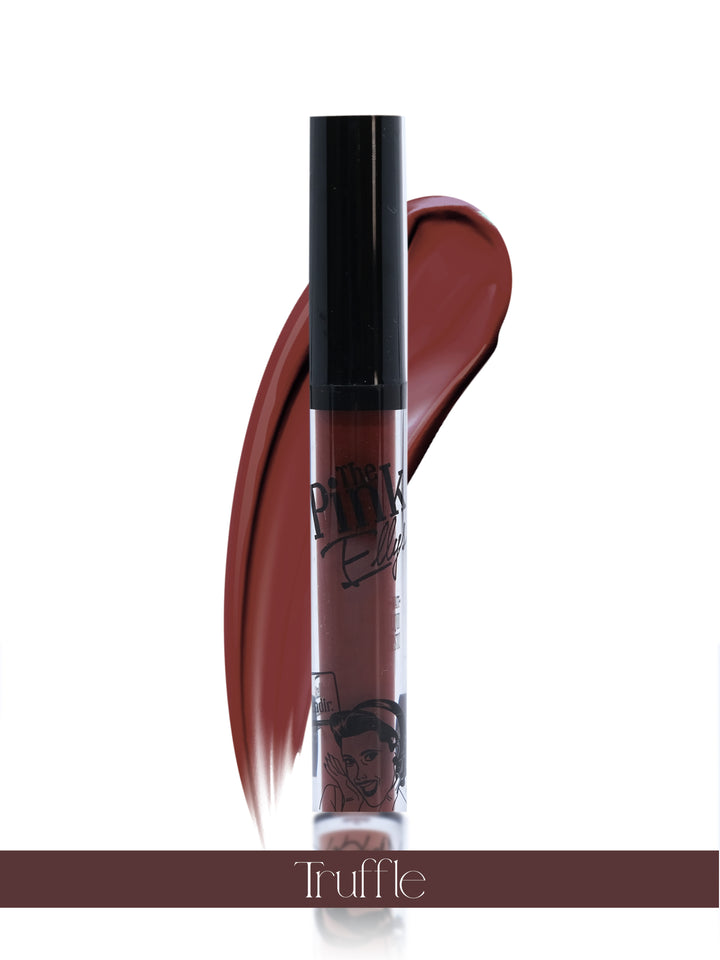 The Pink Ellys Liquid Matte Lip Gloss Dark Red