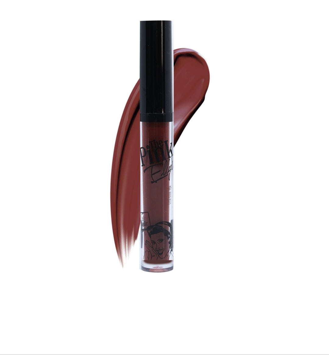 The Pink Ellys Liquid Matte Lip Gloss Dark Red