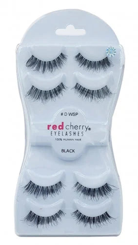 RED CHERRY EYELASHES BLACK 4PCS HD 02