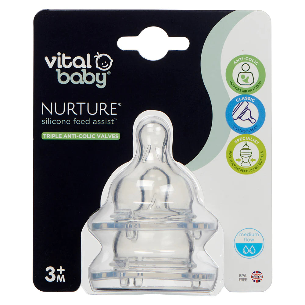 Vital Baby Perfectly Simple 3+M- 444220 Teats 2 Pcs