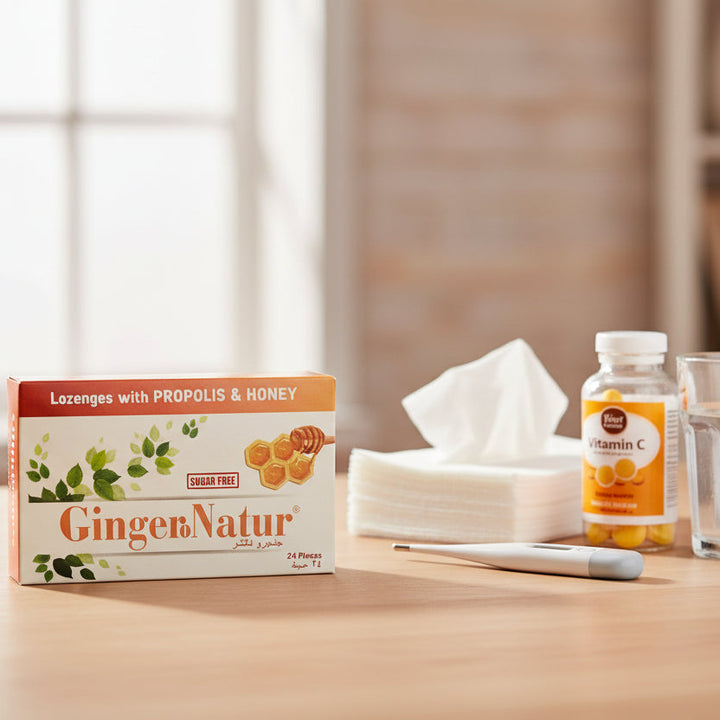 GINGERO NATURE WITH PROPOLIS & HONEY THROAT LOZENGES 24 PCS